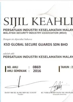 SIJIL KEAHLIAN PIKM 2021